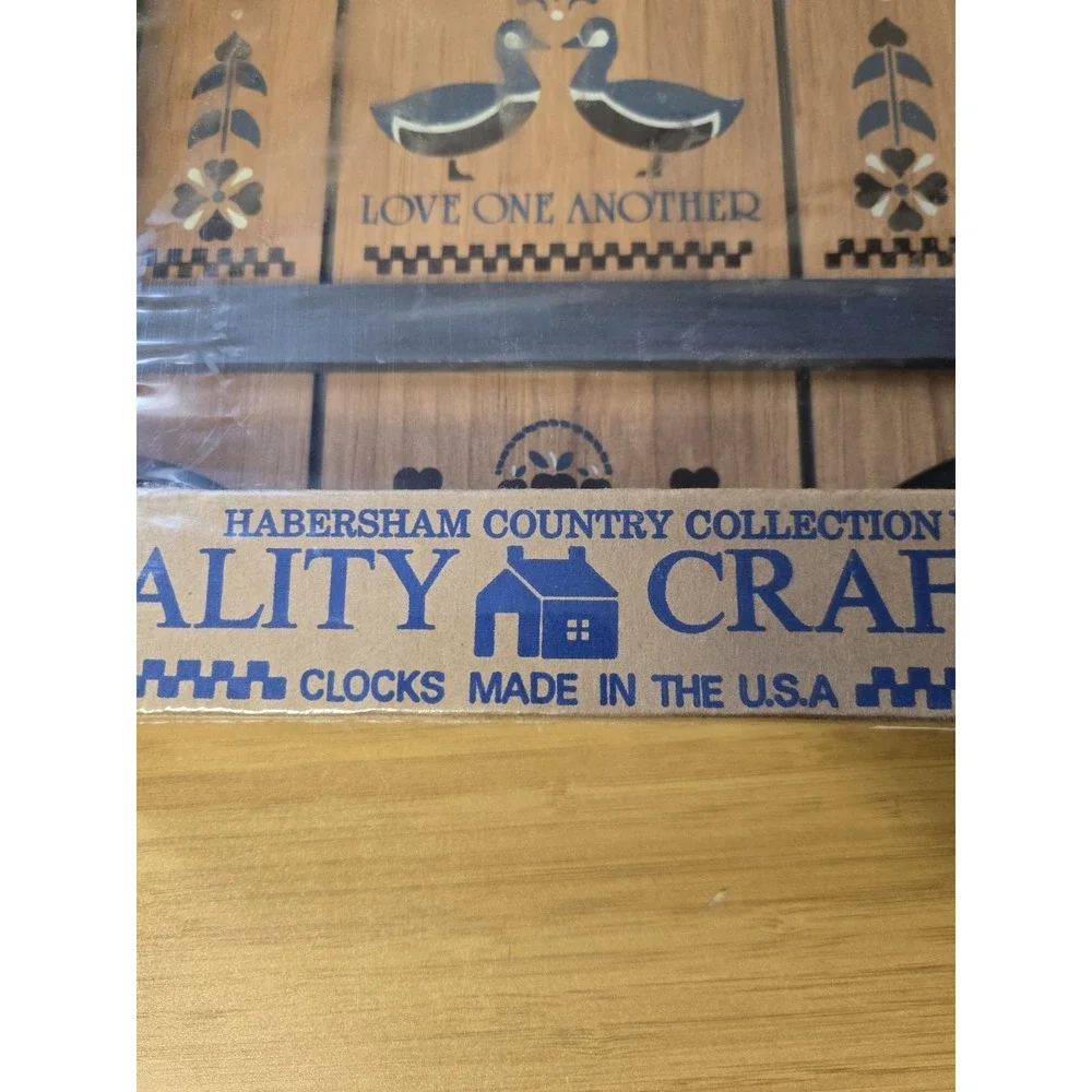 Vintage 1987 Elgin Wall Clock Harbarsham Country Collection SEALED, NOS